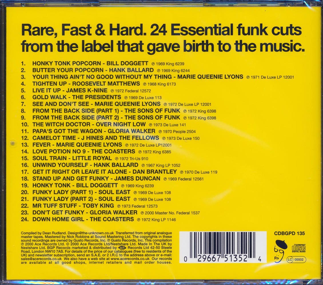 Various - King Funk (24 tracks) Music CD