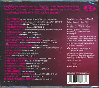 Claudine Clark - Ask The Girl Who Knows: The Best Of 1958-1969 (24 tracks) Music CD