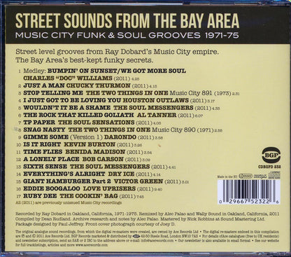 Various - Street Sounds From The Bay Area: Music City Funk & Soul Grooves 1971-1975 Music CD