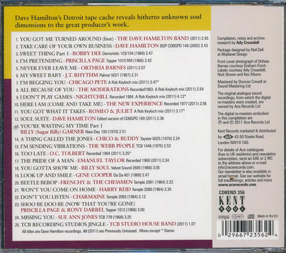 Various - Dave Hamilton's Detroit Soul: The Soul Providers (25 tracks) Music CD