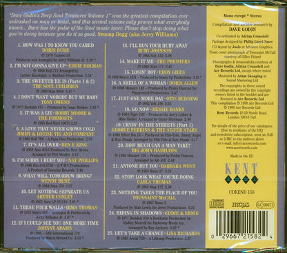 Various - Dave Godin's Deep Soul Treasures Taken From The Vaults Volume 2 (25 tracks) Music CD