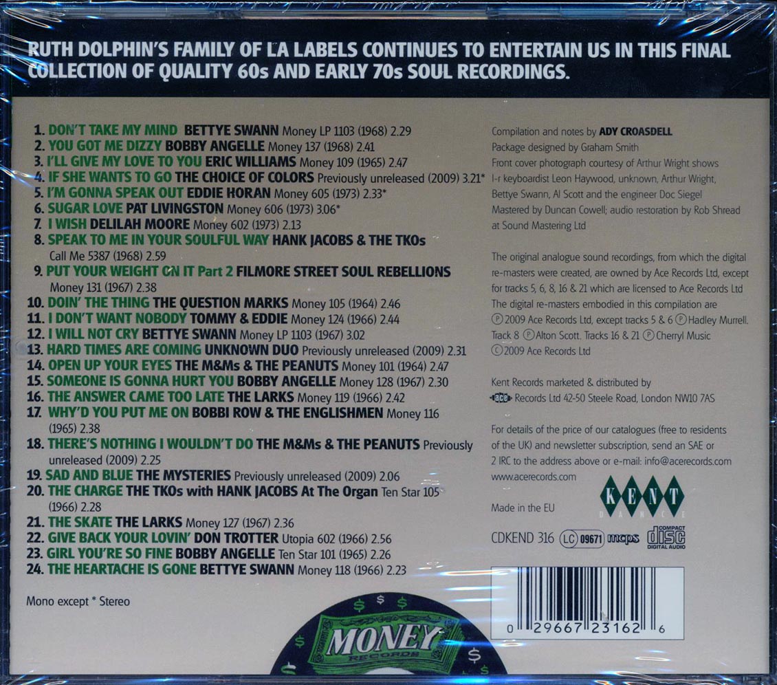 Various - The Soul Of Money Volume 3 (24 tracks) Music CD