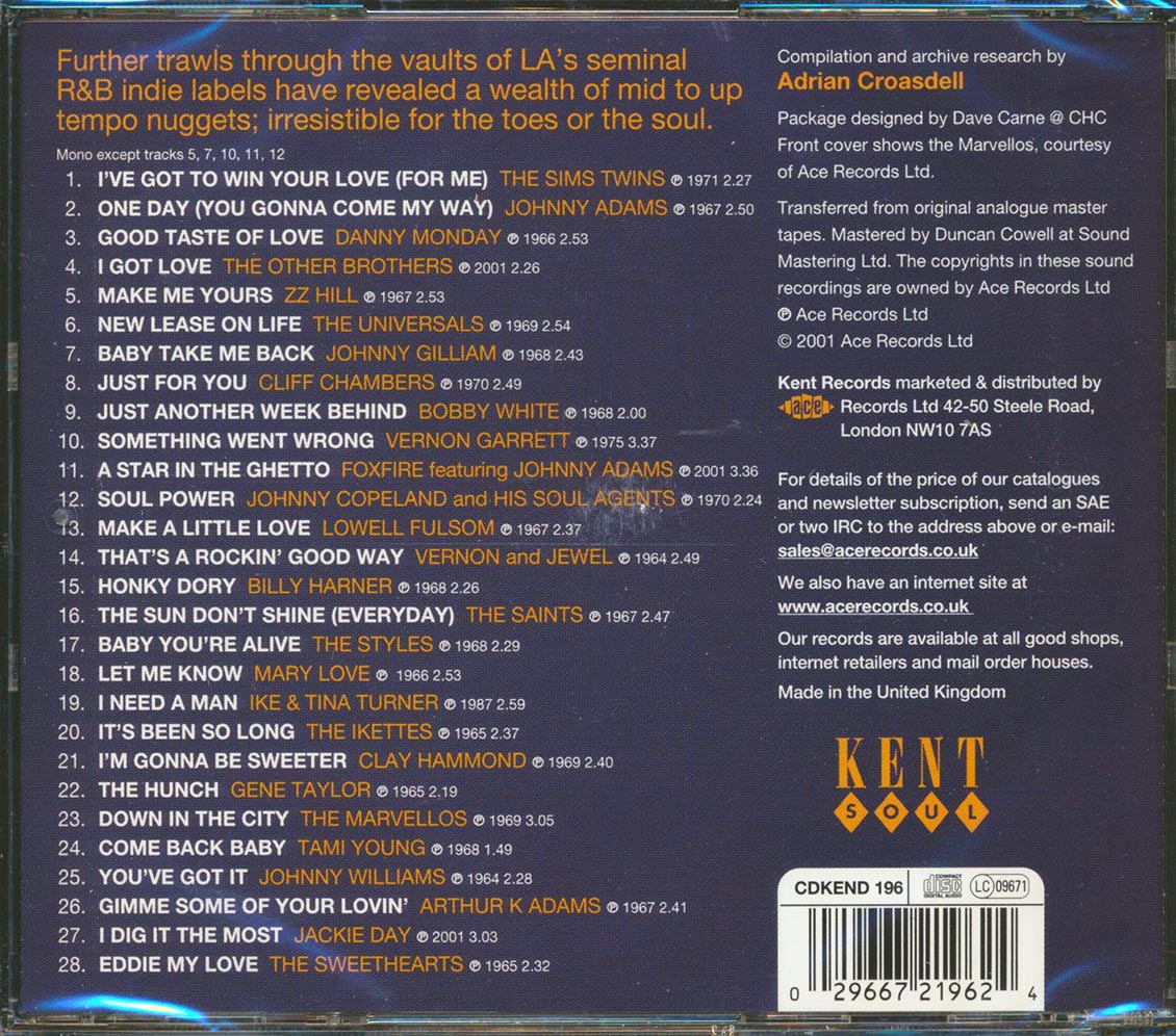 Various - For Connoisseurs Only: Kent & Modern Soul Collectables (28 tracks) Music CD