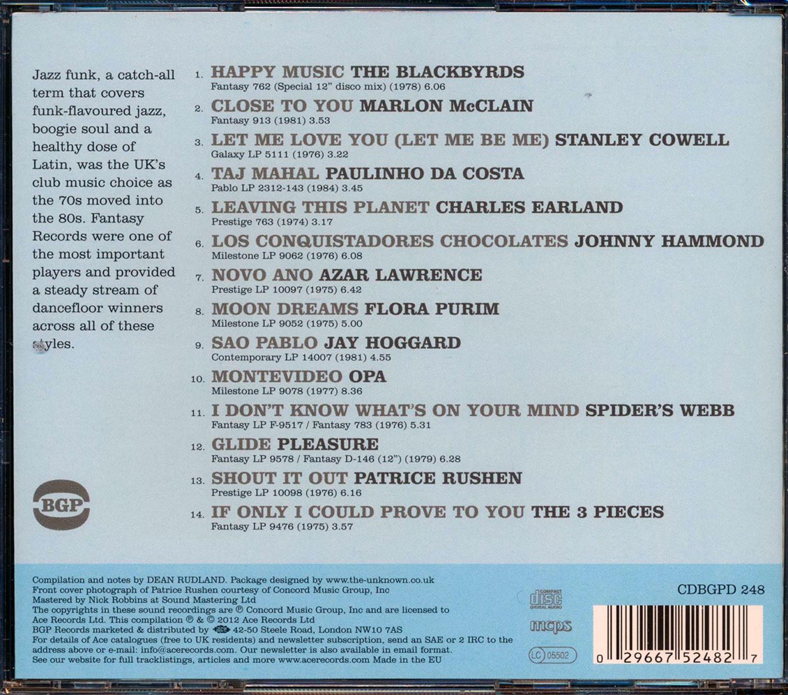 Various - BGP Presents Jazz Funk Music CD