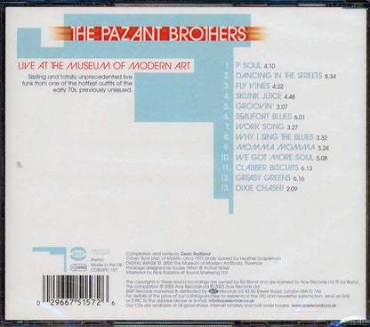 The Pazant Brothers - Live At The Museum Of Modern Art Music CD
