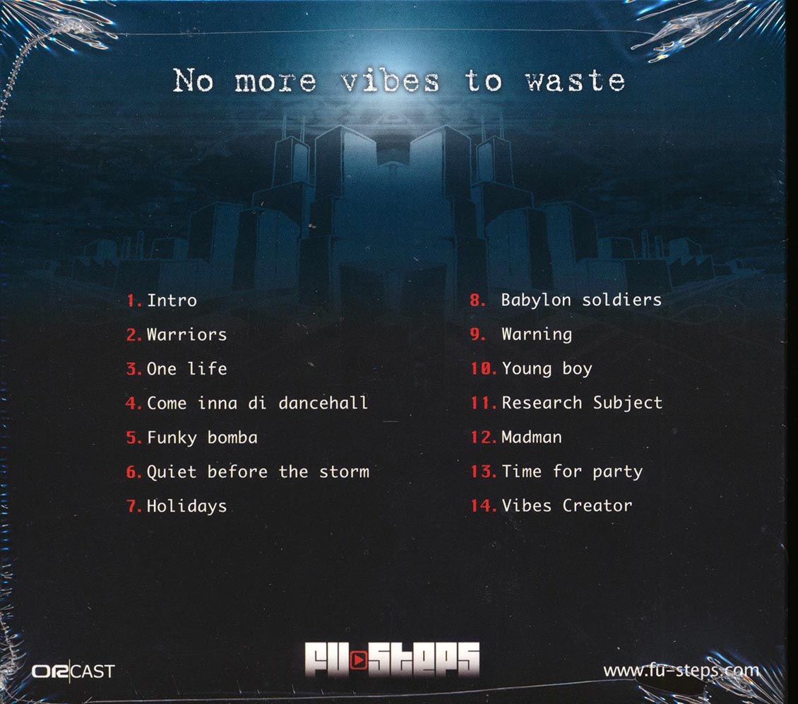 Fu Steps - No More Vibes To Waste Music CD