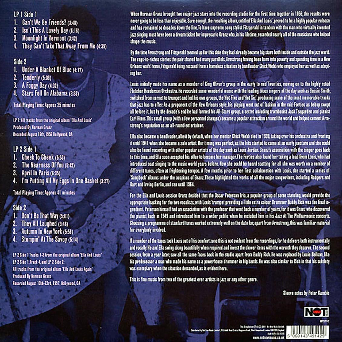 Ella Fitzgerald, Louis Armstrong - Ella & Louis Together (2xLP) (180g) Vinyl Record