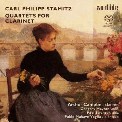 the album cover for Arthur Campbell - Quartets for Clarinet