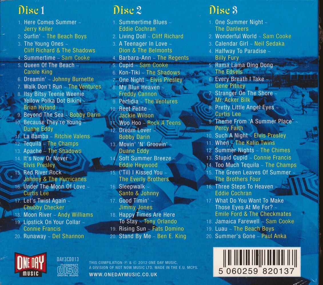 Various - Here Comes Summer (60 tracks) (3xCD) (deluxe 3-fold digipak) Music CD