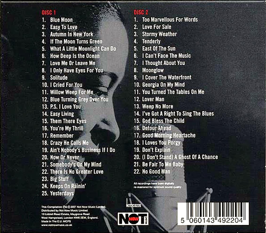Billie Holiday - The Great American Songbook (47 tracks) (2xCD) Music CD