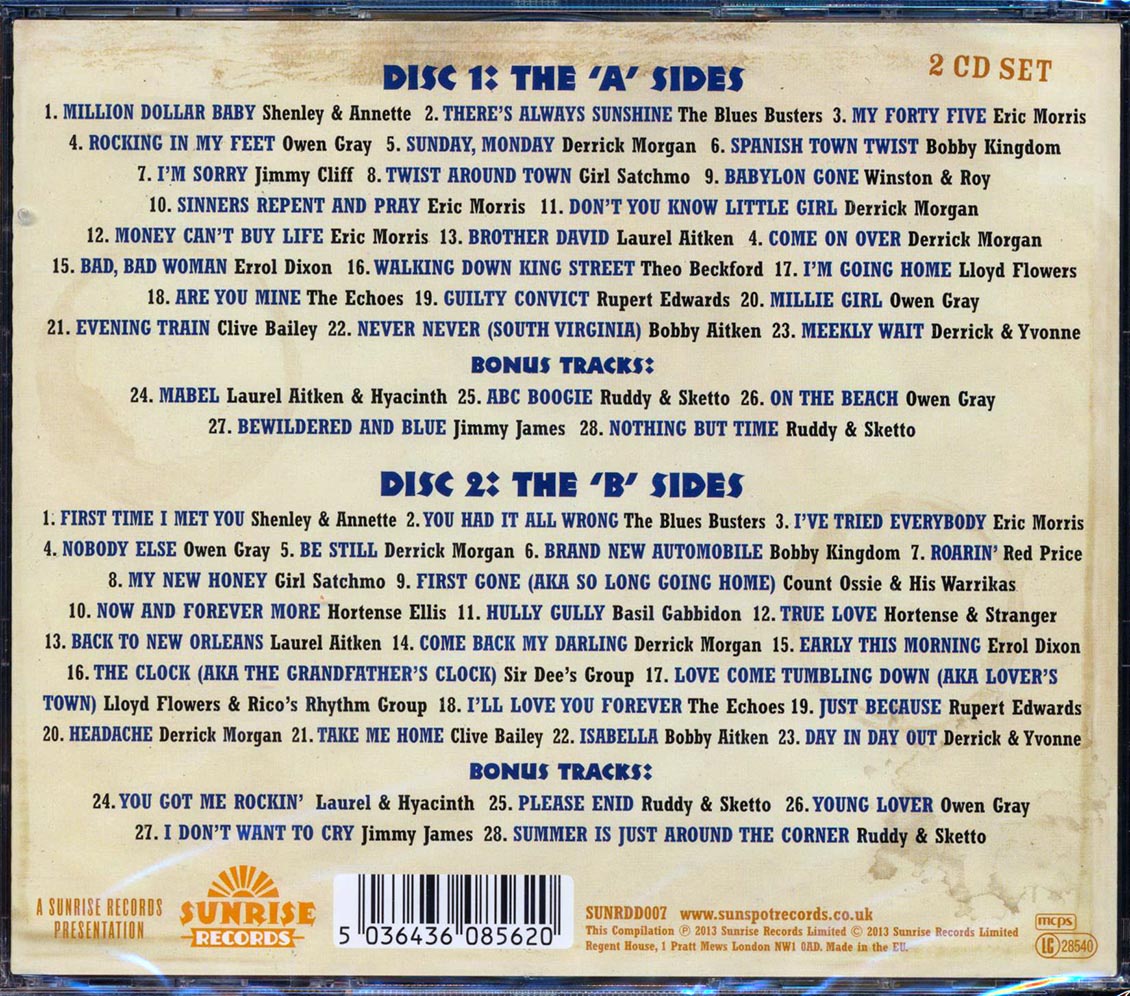 Jimmy Cliff, Theo Beckford, Eric Morris, Etc. - The Story Of Blue Beat: The Best In Ska 1962 Part 1 (56 tracks) (2xCD) Music CD