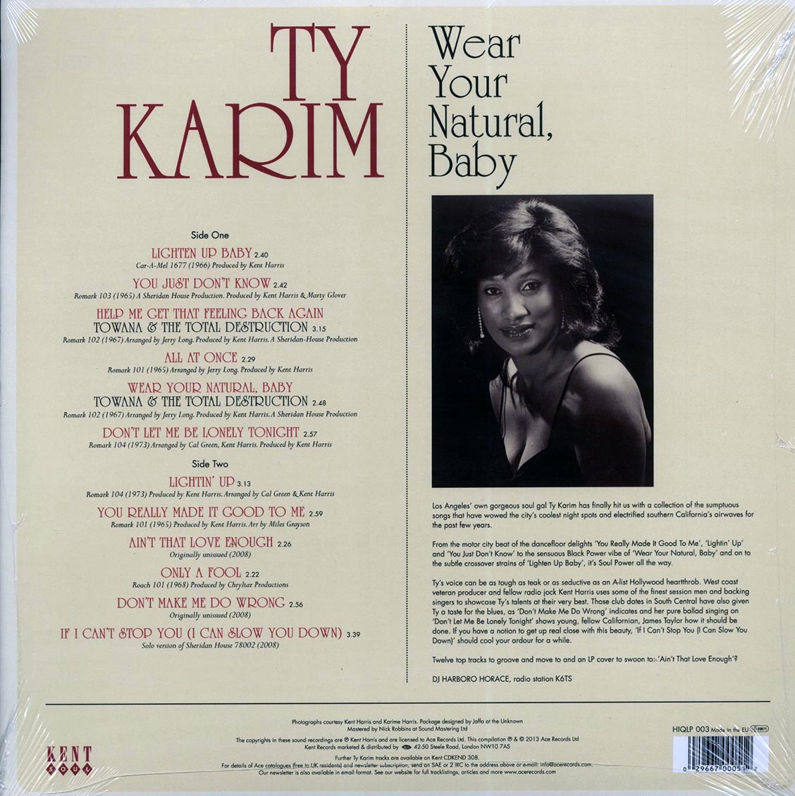 Ty Karim - Wear Your Natural, Baby (180g) Vinyl Record