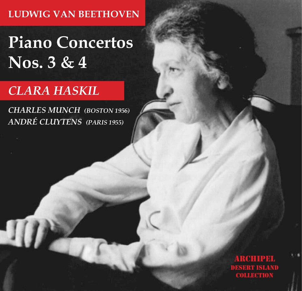 the album cover for Beethoven / Haskil / Bso / Munch - Piano Concertos 3 & 4