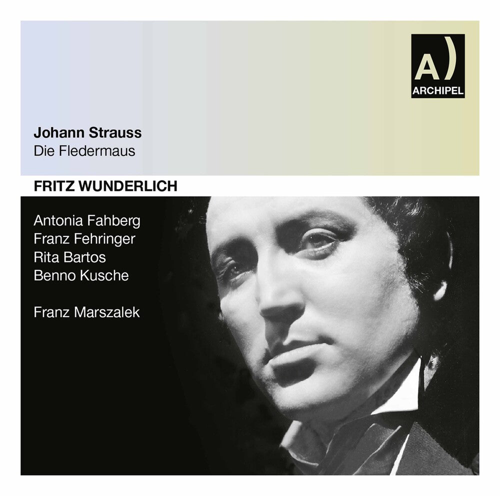 the album cover for J Strauss / Wunderlich - Die Fledermaus (Ohne Dialoge)