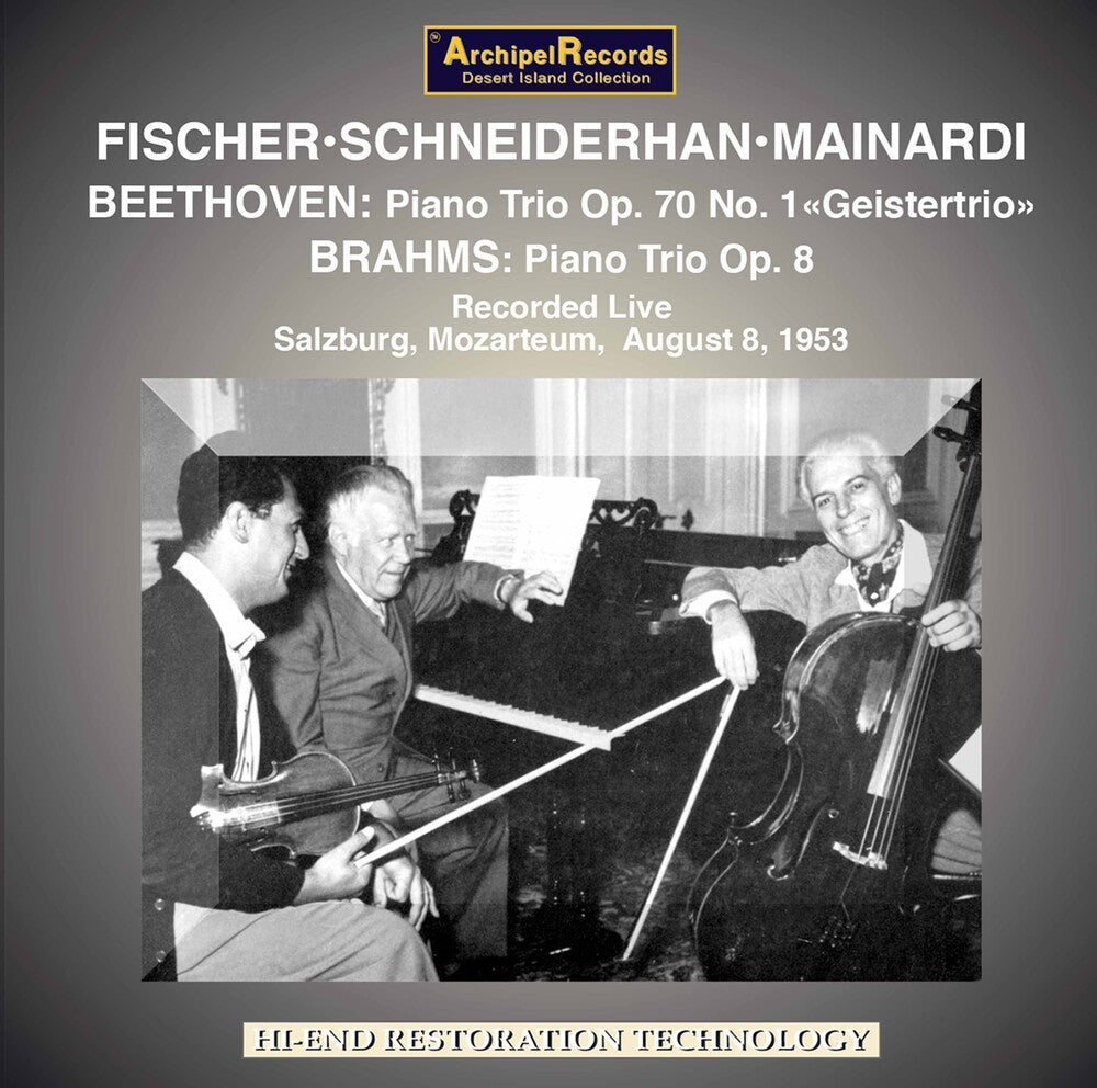 the album cover for Fischer - Klaviertrio Op. 70 / 1 Brahms KL