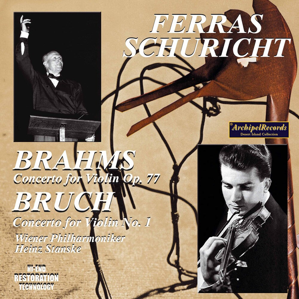 the album cover for Brahms / Schuricht - VLN Konzert / Wiener Phil. 19