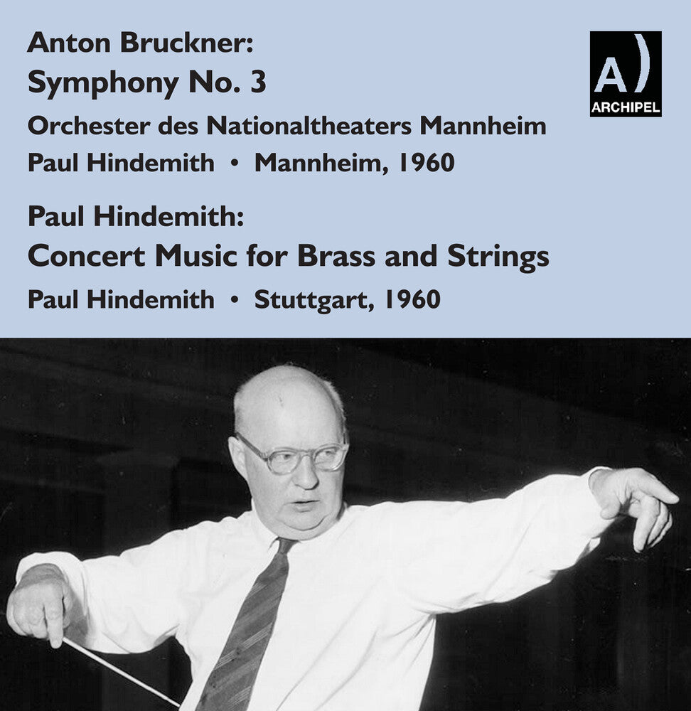 the album cover for Bruckner / Hindemith - Sym No 3 Hindemith Con