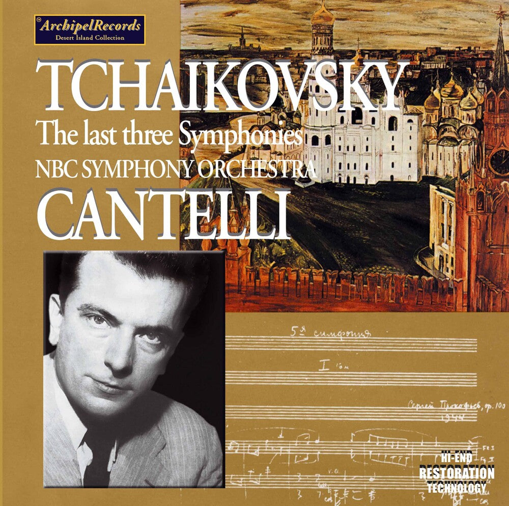 the album cover for Tchaikovksy / Cantelli - Sinfonien 45 & 6 / NBC Orch