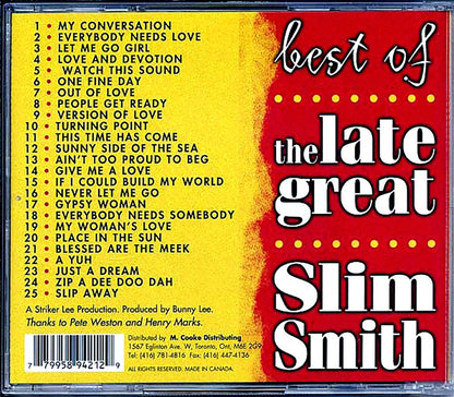 Slim Smith Best Of The Late Great Slim Smith 25 tracks Music CD