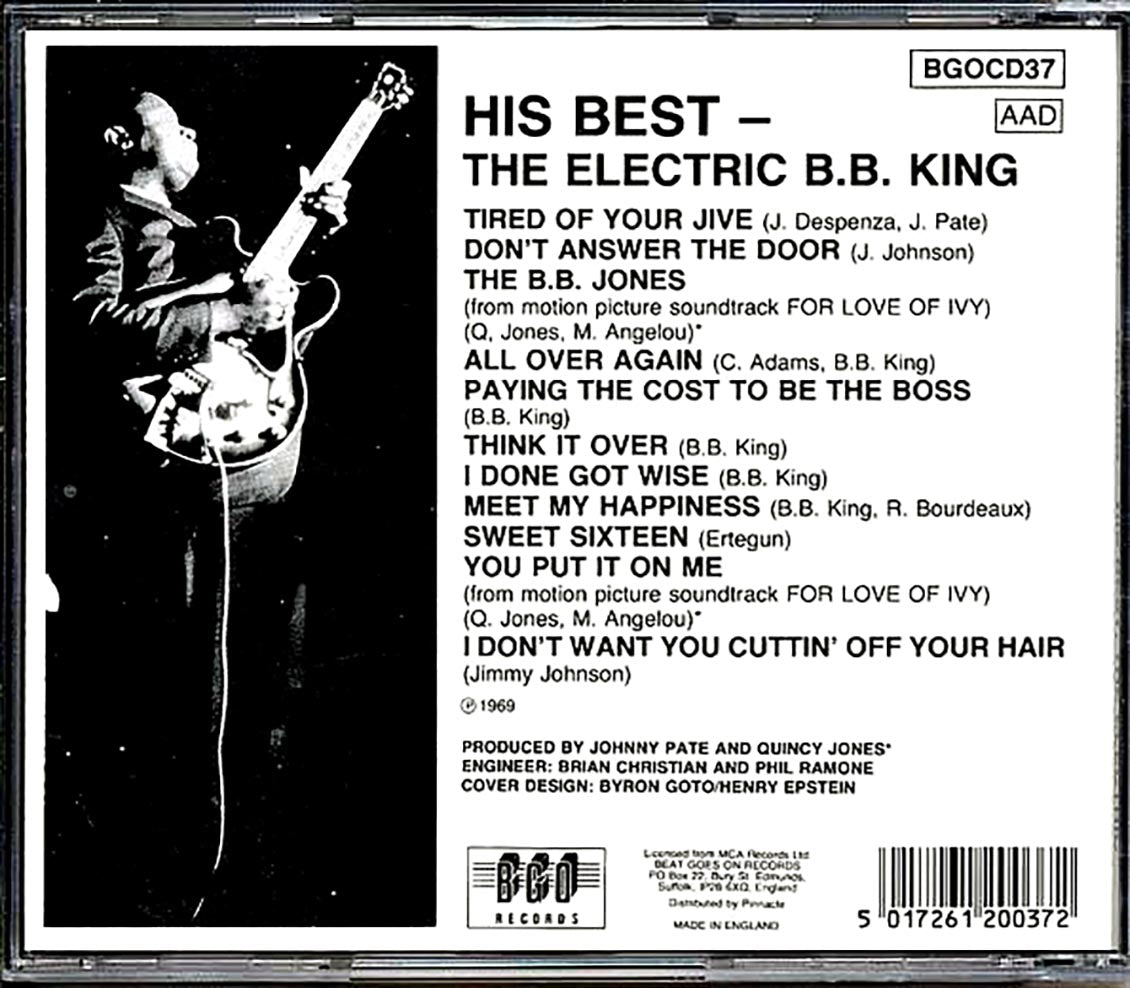 BB King - His Best: The Electric BB King Music CD