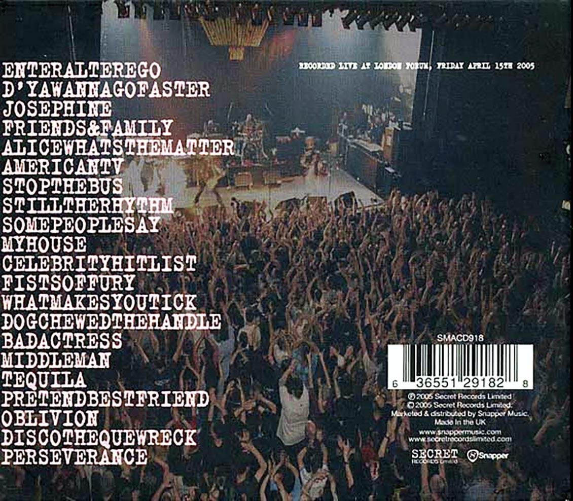 Terrorvision - For One Night Only (21 tracks) Music CD
