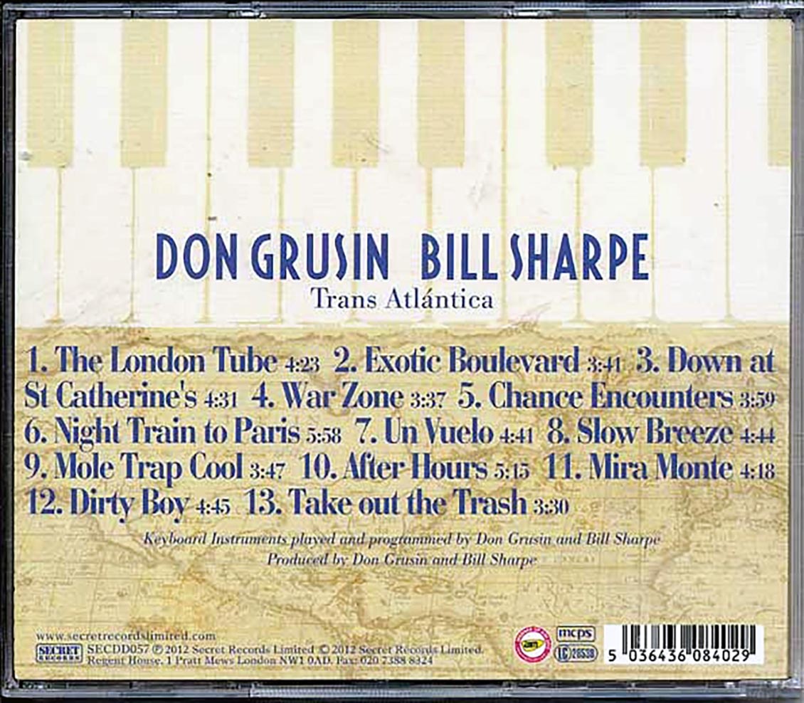 Don Grusin & Bill Sharpe - Trans Atlantica + Geography (2xCD) Music CD