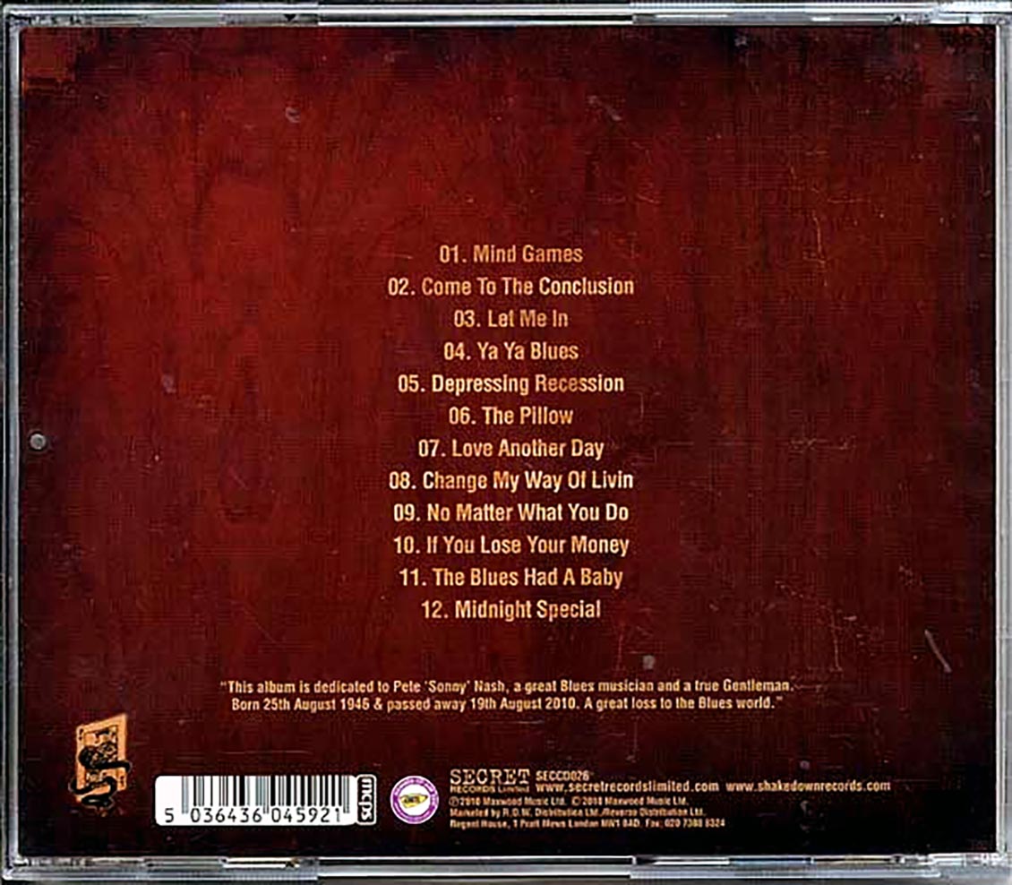 Paul Lamb & King Snakes - Mind Games Music CD
