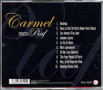 Carmel - Strictly Piaf Music CD