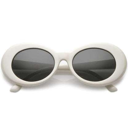 Retro 1990's Fashion Oval Clout Goggle Sunglasses 51mm C381