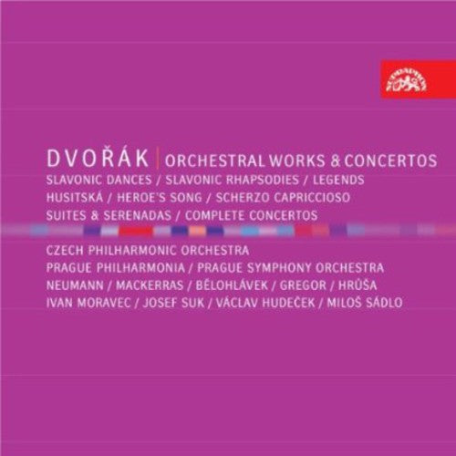 the album cover for Dvorak / Suk / Czech Philharmonic Orch / Neumann - Orchestral Works & Concertos