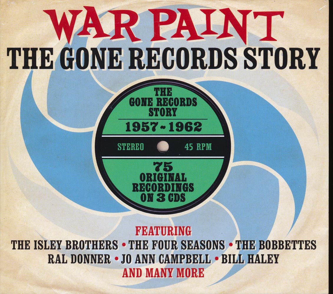 Various - War Paint: The Gone Records Story 1957-1962 (75 tracks) (3xCD) (deluxe 3-fold digipak) Music CD