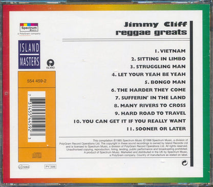 Jimmy Cliff - Reggae Greats Music CD