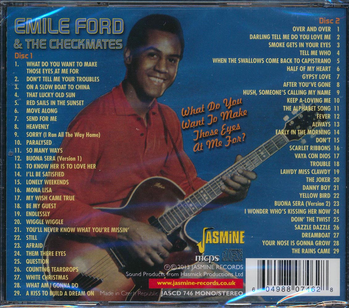 Emile Ford & The Checkmates - What Do You Want To Make Those Eyes At Me For? (58 tracks) (2xCD) Music CD