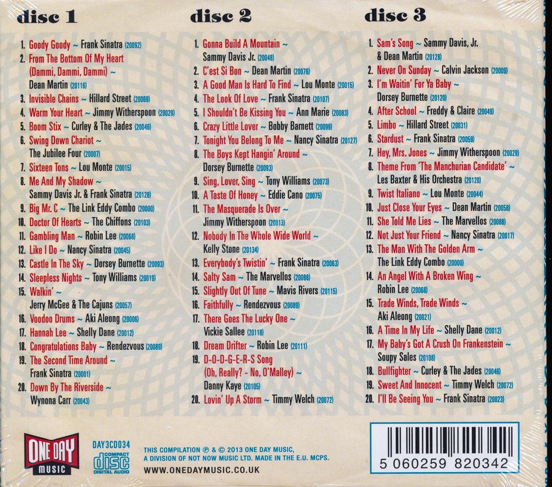 Various - Goody Goody: Gems From The Reprise Vaults 1961-1962 (60 tracks) (3xCD) (deluxe 3-fold digipak) Music CD