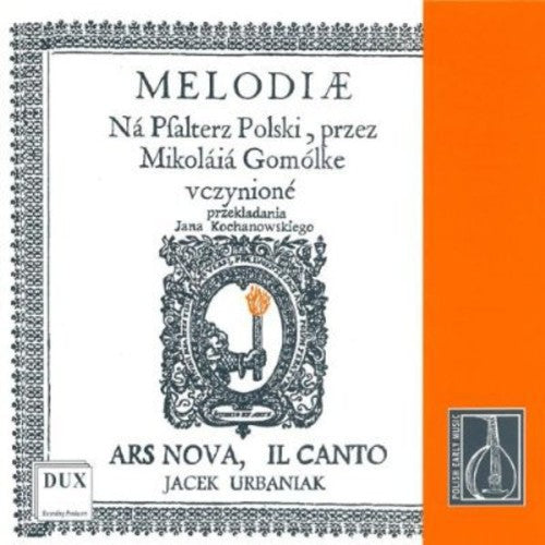 Melodies For The Polish Psalter: Psalms / Various - Melodies For The Polish Psalter: Psalms / Various - Music CD