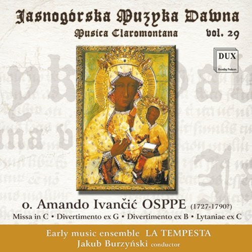 Osppe / La Tempesta / Burzynski - Musica Claromontana 29 - Music CD
