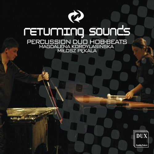 the album cover for Percussion Duo Hob-Beats - Returning Sounds