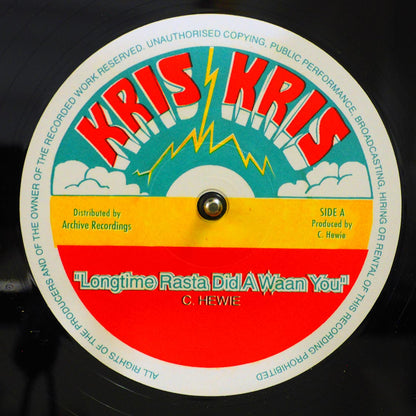 Chris Hewie - Longtime Rasta Did A Waan You  /  Version 12" Vinyl Record