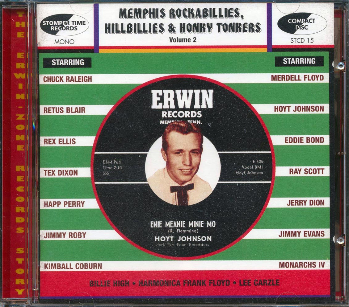 Various - Memphis Rockabillies, Hillbillies & Honky Tonkers, Volume 2: The Erwin Zone Records Story Music CD