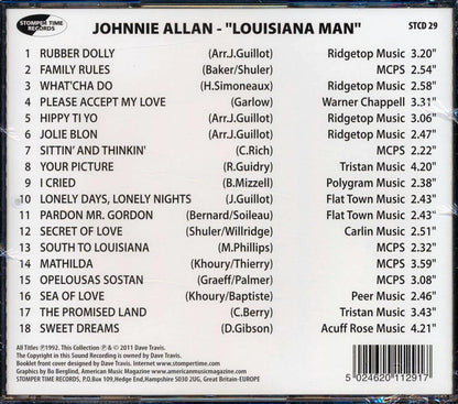 Johnnie Allan - Louisiana Man Music CD
