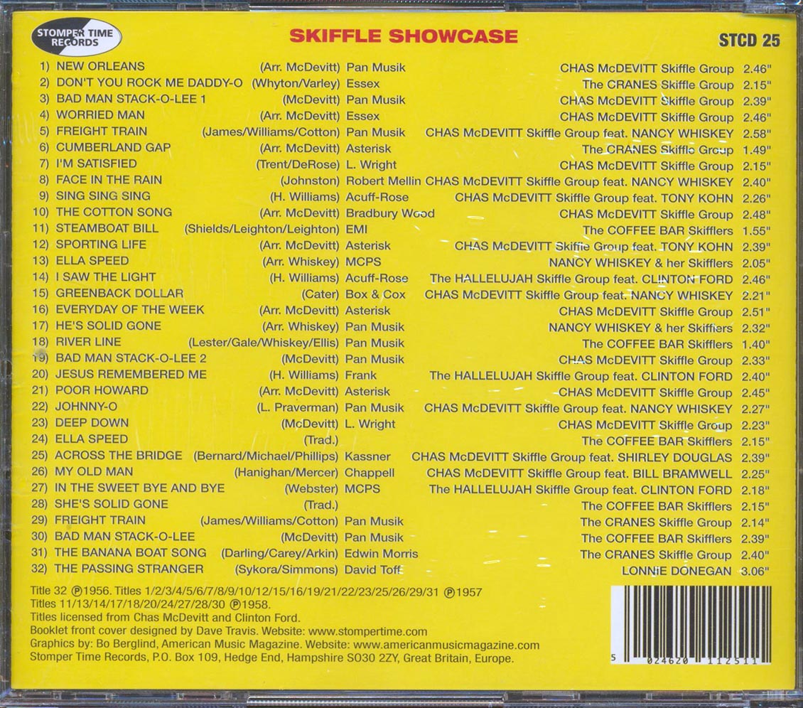 Chas McDevitt, Various - Skiffle Showcase Music CD