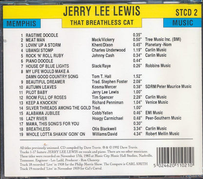 Jerry Lee Lewis - Stomper Time Records Presents: Jerry Lee Lewis, That Breathless Cat Music CD