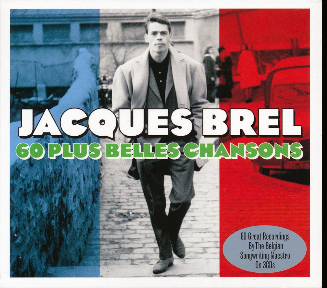 Jacques Brel - 60 Plus Belles Chansons (60 tracks) (3xCD) (deluxe 3-fold digipak) Music CD