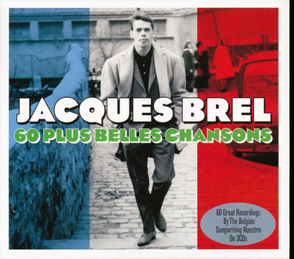 Jacques Brel - 60 Plus Belles Chansons (60 tracks) (3xCD) (deluxe 3-fold digipak) Music CD
