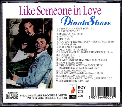 Dinah Shore Frank Sinatra Like Someone In Love Music CD