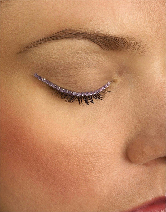 Purple Violet Sparkle Eyelid Jewels Decoration For Eyes