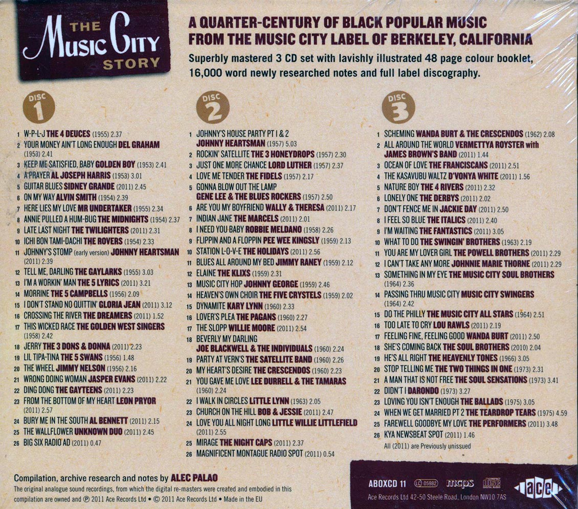 Various - The Music City Story (78 tracks) (3xCD) Music CD