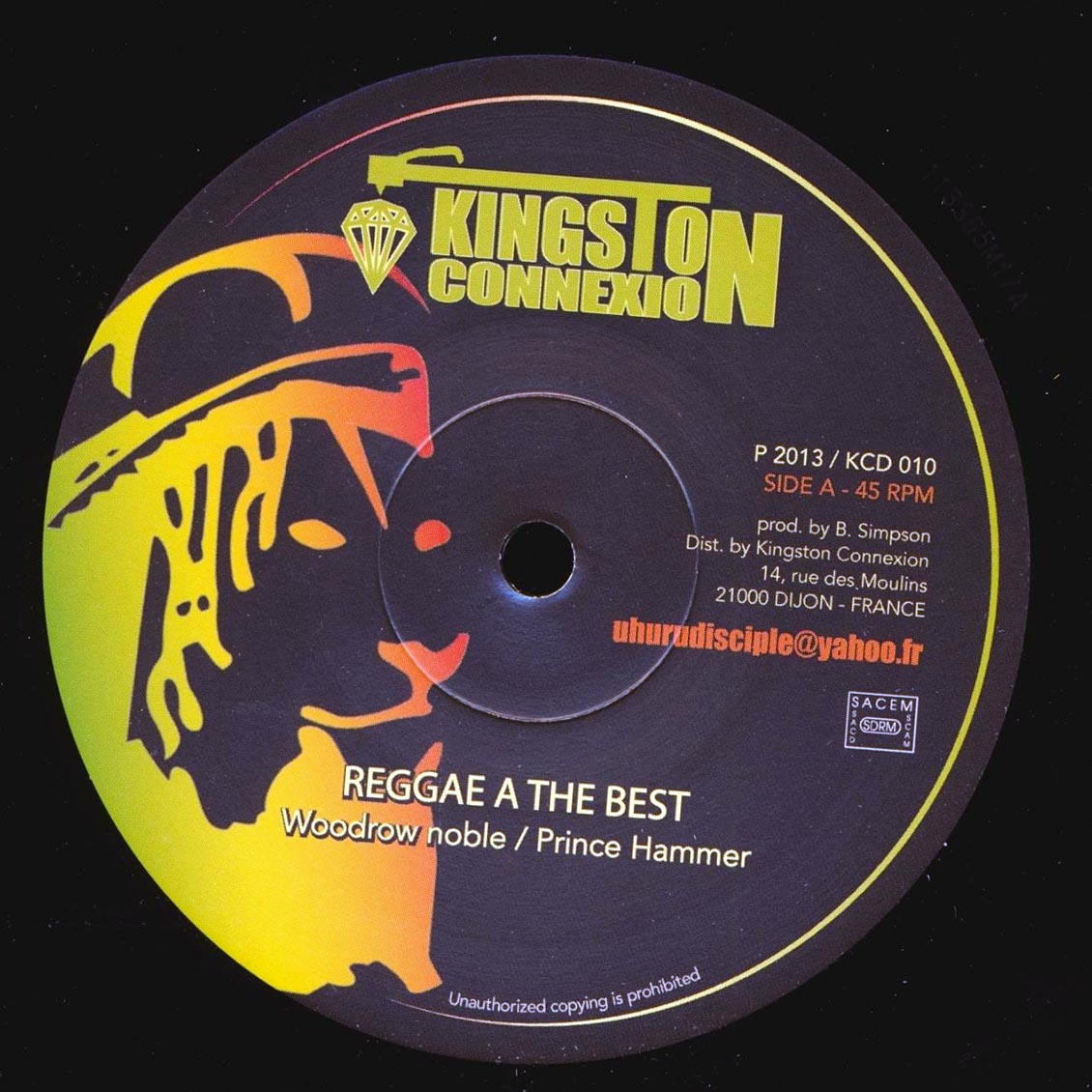 Woodrow Noble, Prince Hammer - Reggae A The Best  /  Hammer All Stars - Strike The Hammer Wild (Version) 12" Vinyl Record