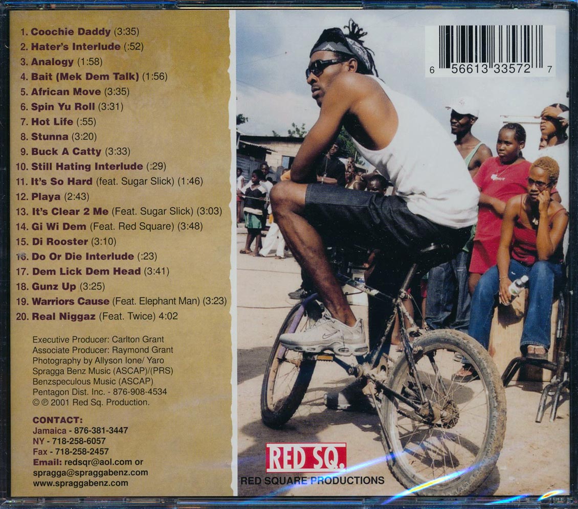 Spragga Benz - Thug Nature (20 tracks) Music CD