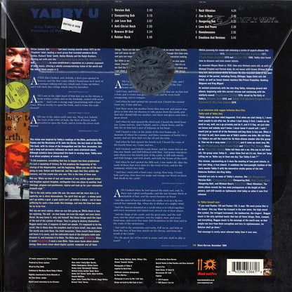 Yabby You - King Tubby's Prophesy Of Dub (180g) Vinyl Record